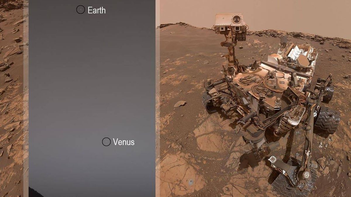 El rover Curiosity capta la primera fotografía de la Tierra y Venus desde Marte