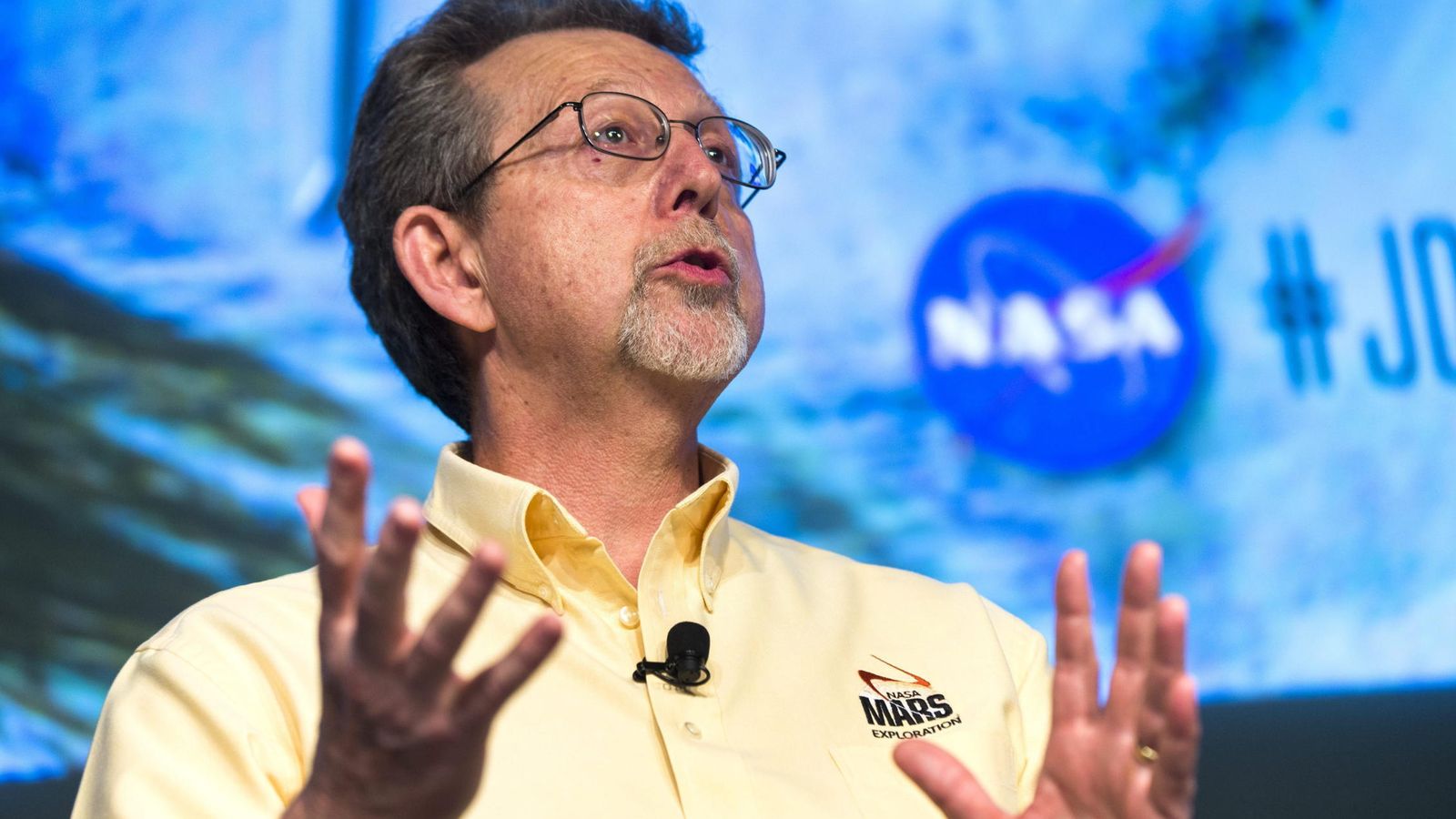 Foto:  El director de Ciencia Planetaria en la NASA, Jim Green, en una rueda de prensa. Foto: EFE/Jim Lo Scalzo 