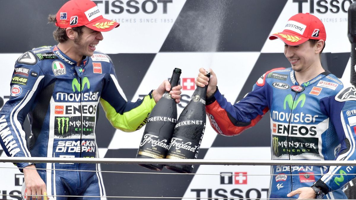 Si Márquez se va al suelo, la verdadera alternativa en MotoGP es Valentino Rossi