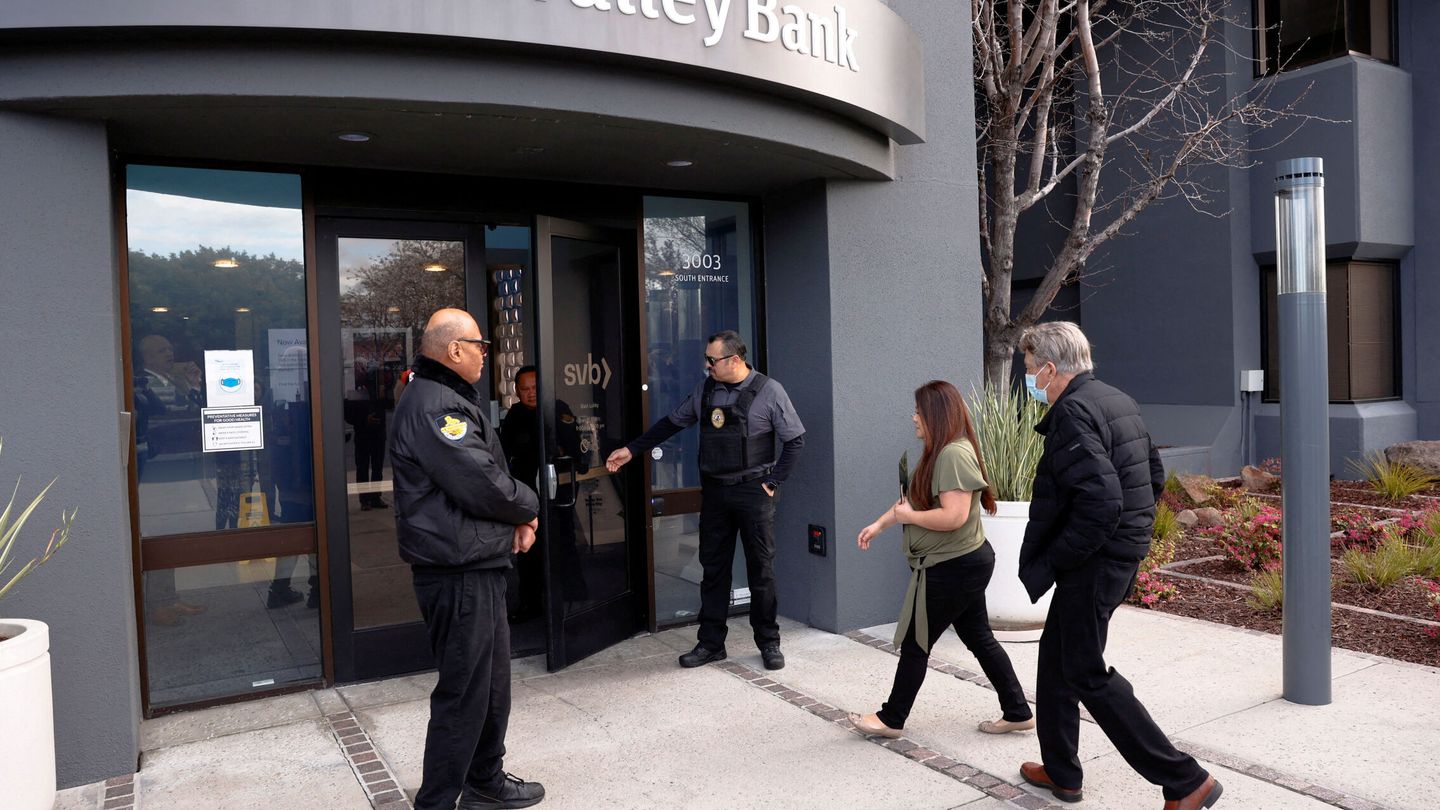 Oficina de Silicon Valley Bank en Santa Clara, California. (Foto: Reuters)