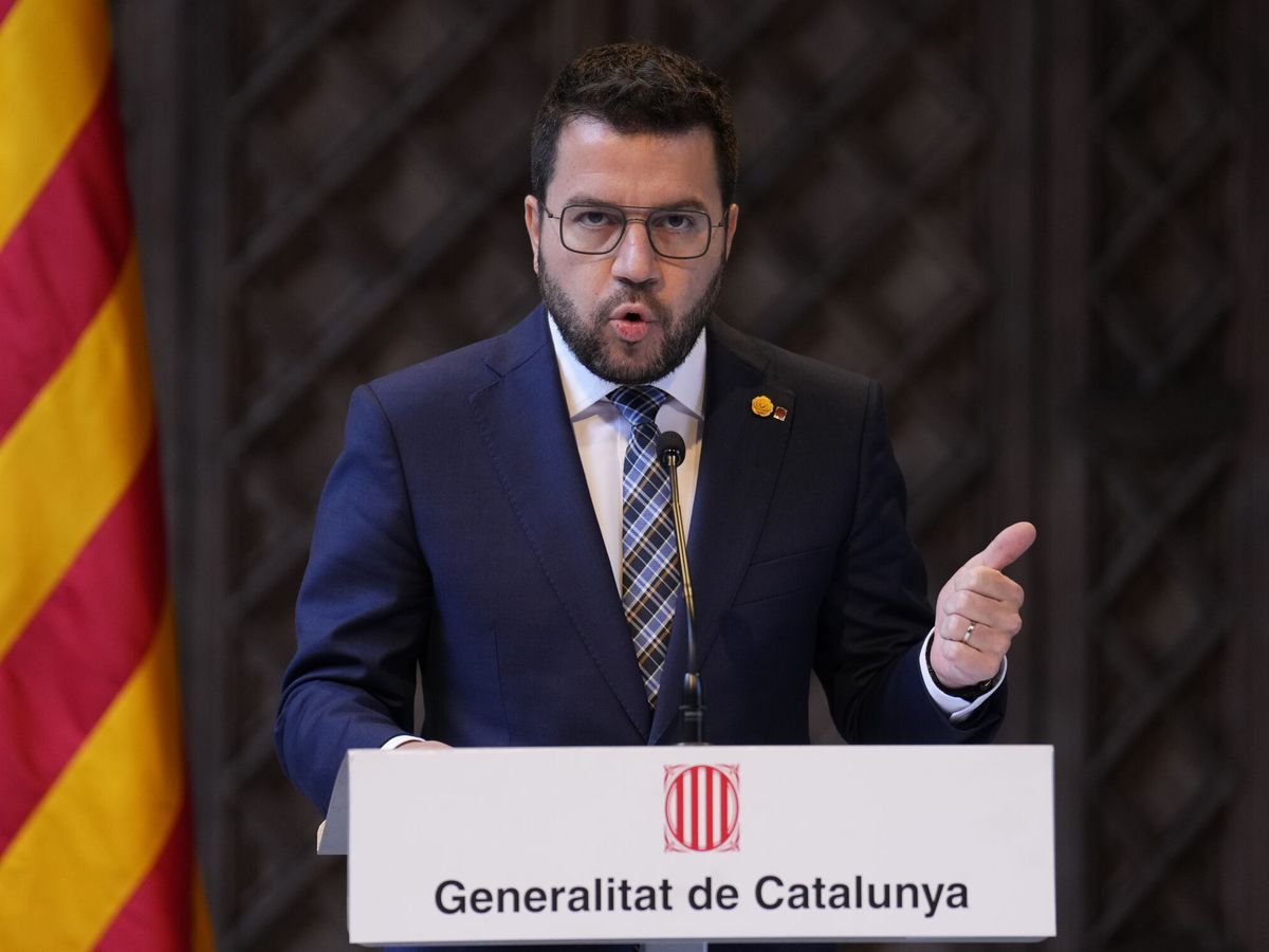 Foto: El presidente de la Generalitat, Pere Aragonès. (EFE/Alejandro García)