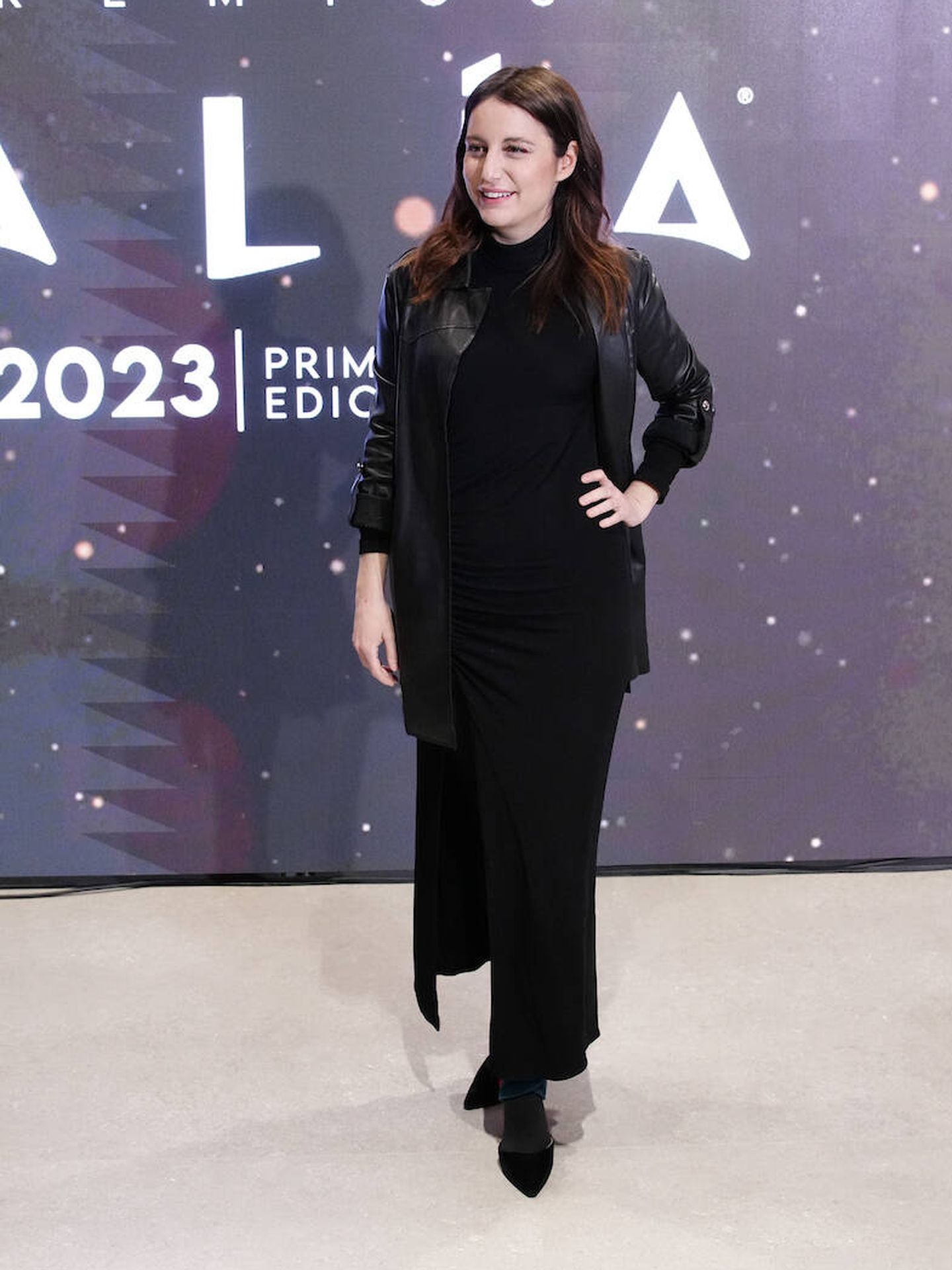Andrea Levy posa en la cena de nominados de los Premios Talía. (LP)