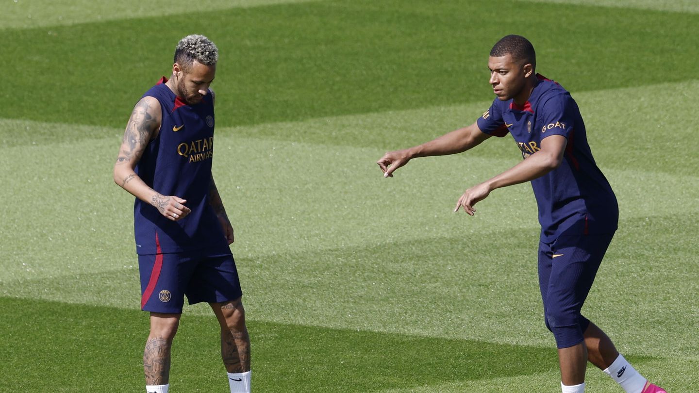 Neymar, en uno de sus últimos entrenamientos. (EFE/Yoan Valat)