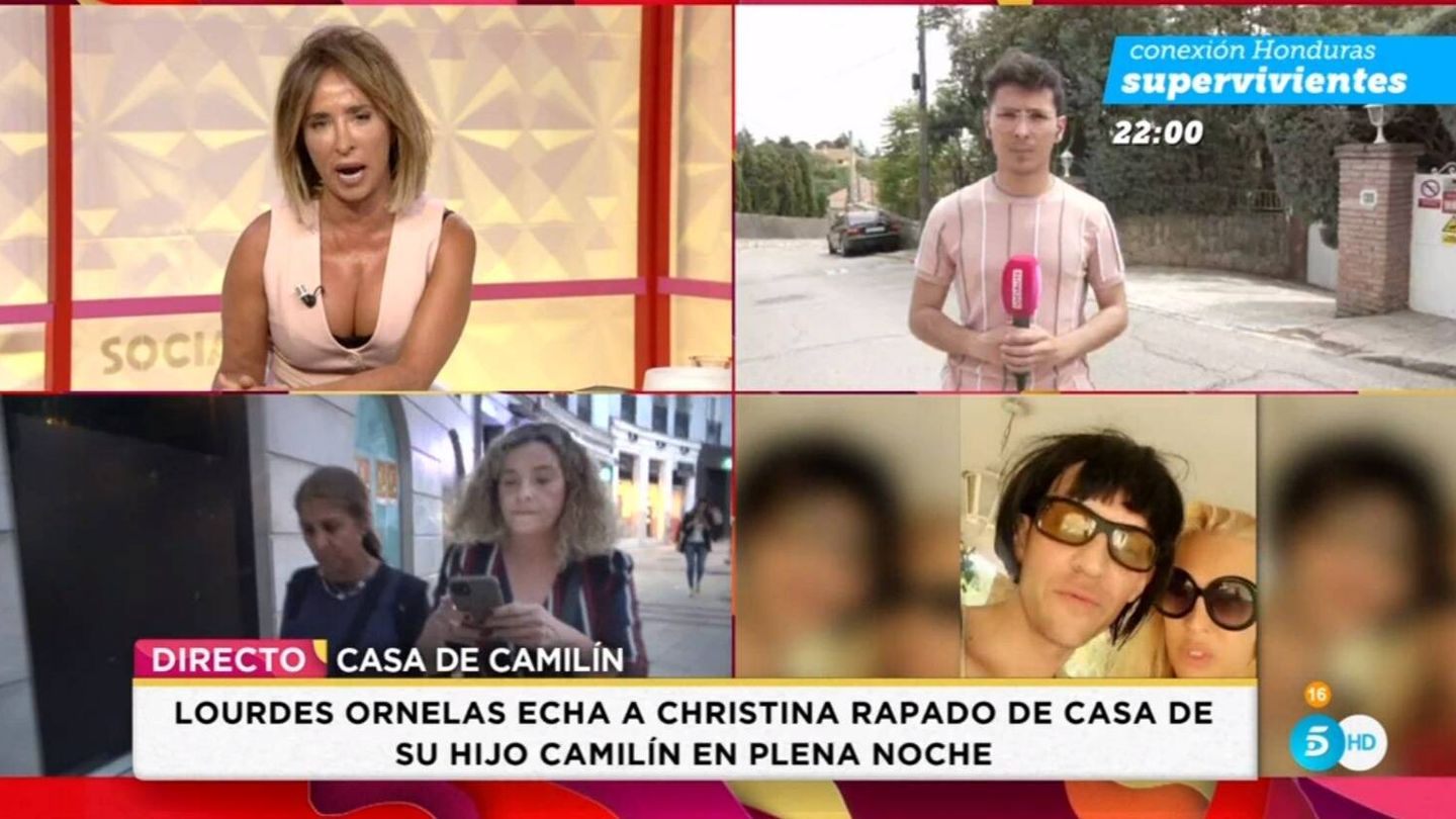 María Patiño y Arnau Martínez en 'Socialité'. (Mediaset España)