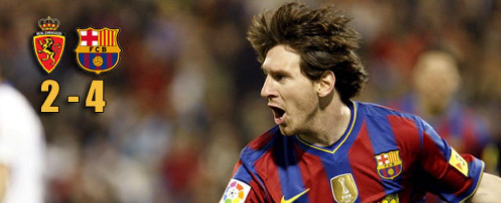 Foto: Oda de Messi al fútbol en La Romareda
