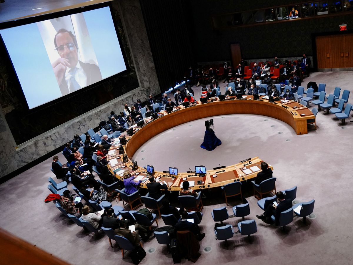 Foto: El Consejo de Seguridad de las Naciones Unidas celebra una reunión de emergencia sobre la crisis de Ucrania. (Reuters/Carlo Allegri)