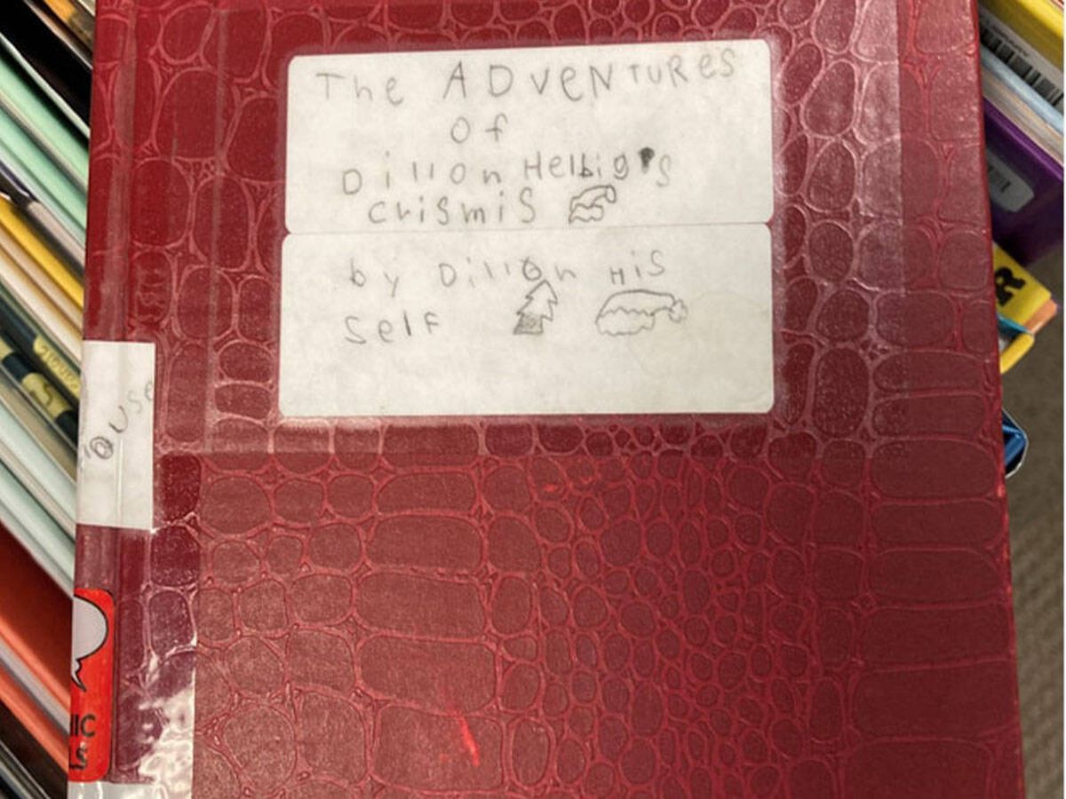 Foto: Un niño de 8 años escribe un libro, lo esconde en la biblioteca y se hace viral (Biblioteca Comunitaria de Ada)