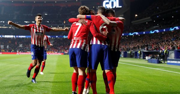 Foto: Jugadores del Atlético de Madrid celebran un gol en Champions. (Reuters)