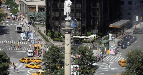 Foto: Estatua de Cristóbal Colón en Columbus Circle.
