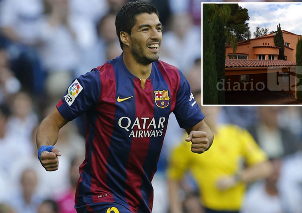 Foto: El jugador del FC Barcelona y una fotografía de la vivienda que ha adquirido el uruguayo, cedida por 'Diario Gol'