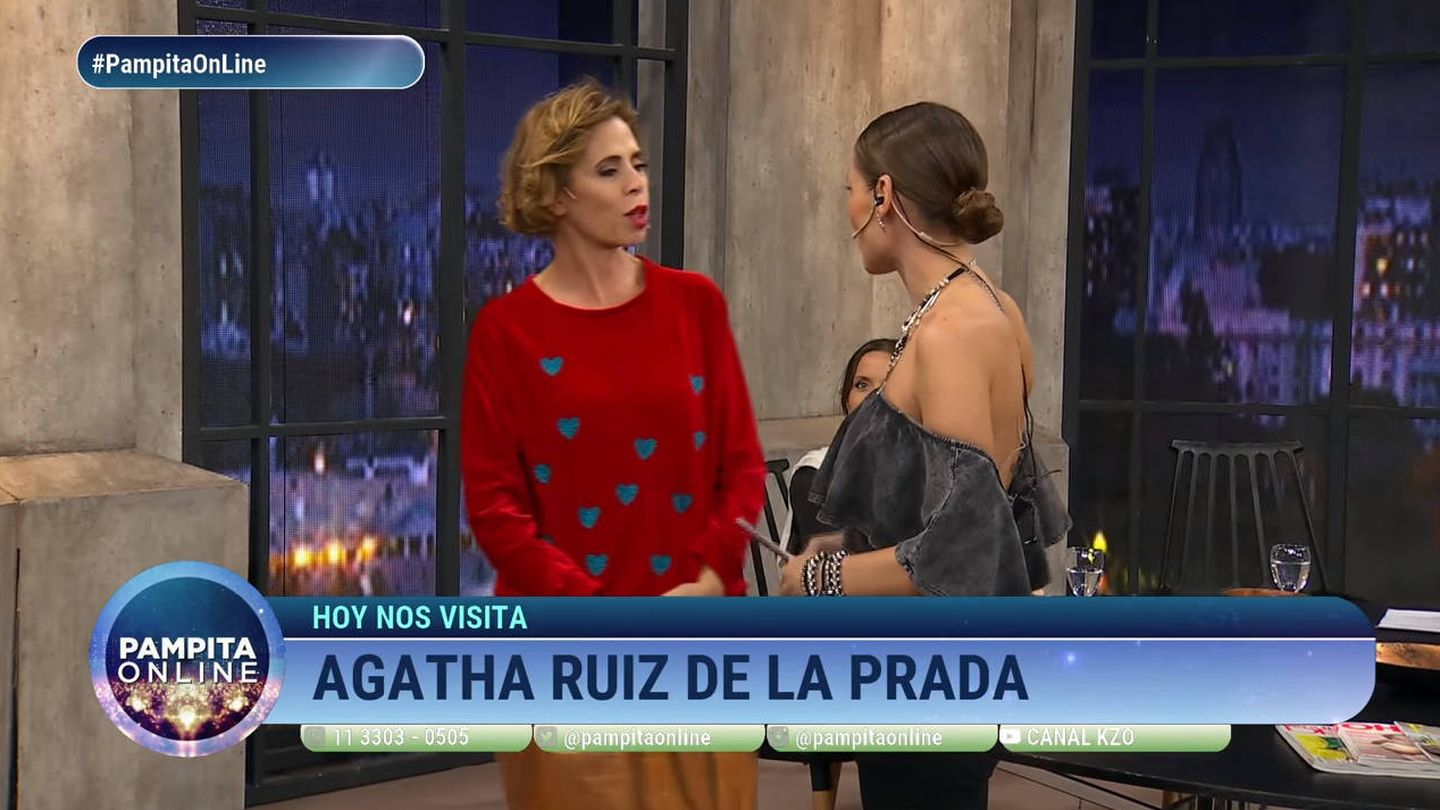 Ágatha Ruiz de la Parada, en el programa 'Pampita online'.
