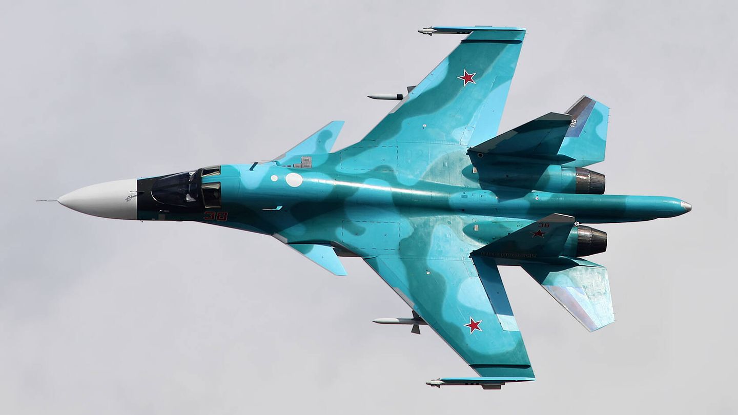 Avión de ataque Sukhoi Su-34. (Vitaly Kuzmin)