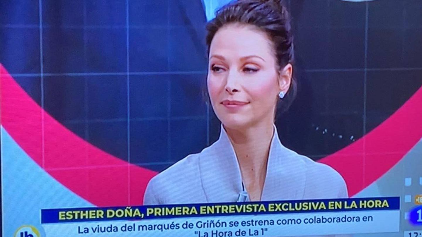 Doña, durante su debut televisivo. (TVE)