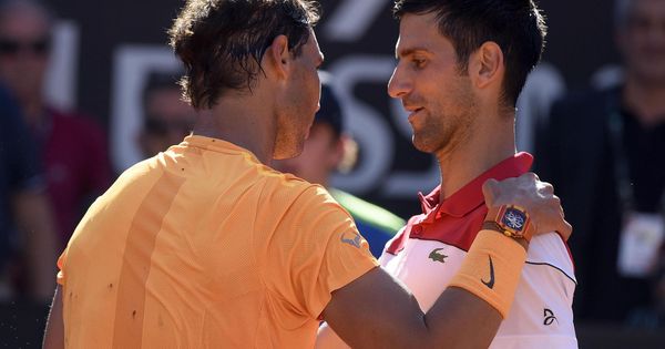 Foto: Nadal y Djokovic, durante el Open italiano, en Roma | EFE
