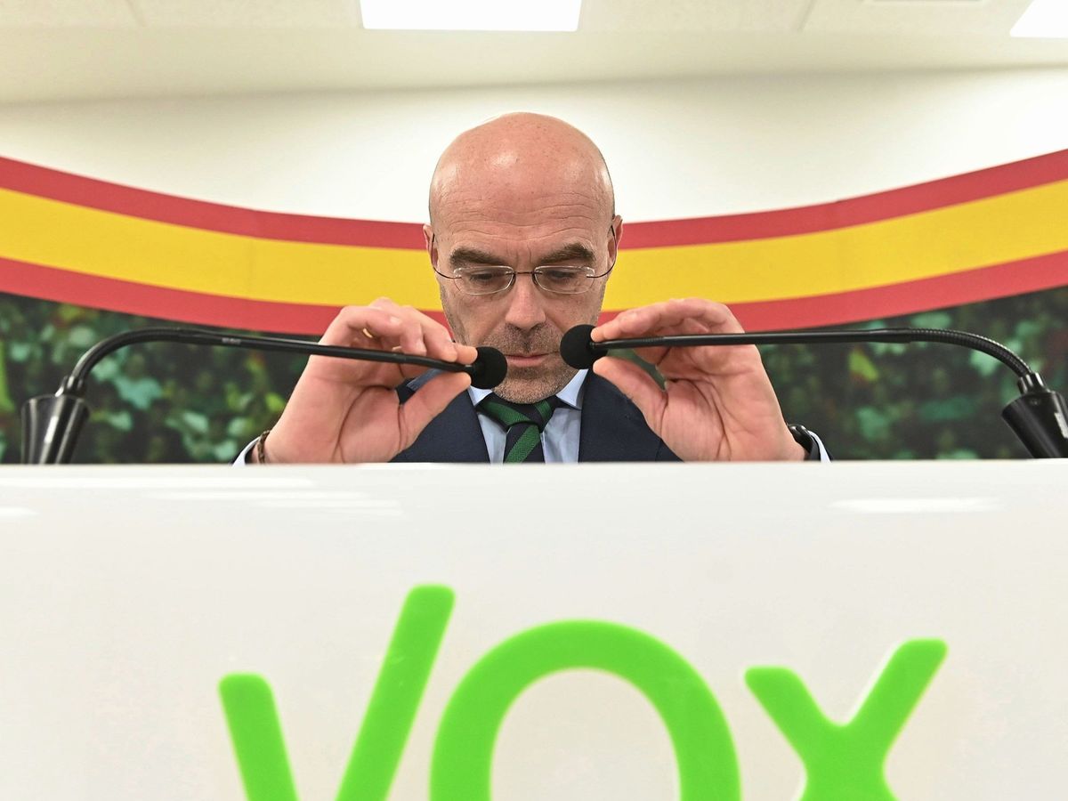 Foto: El eurodiputado y portavoz de Vox Jorge Buxadé. (EFE)