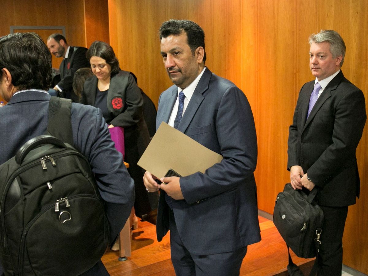 Foto: Imagen del juicio contra el jeque Al-Thani, dueño del Málaga,en 2018. (EFE)
