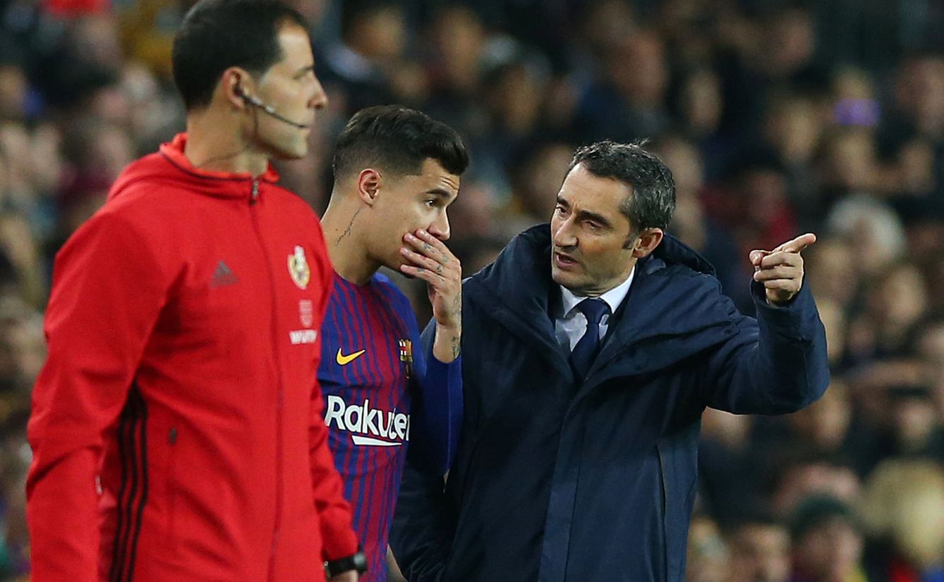 Valverde aún no ha tirado la toalla con Coutinho. (Reuters)