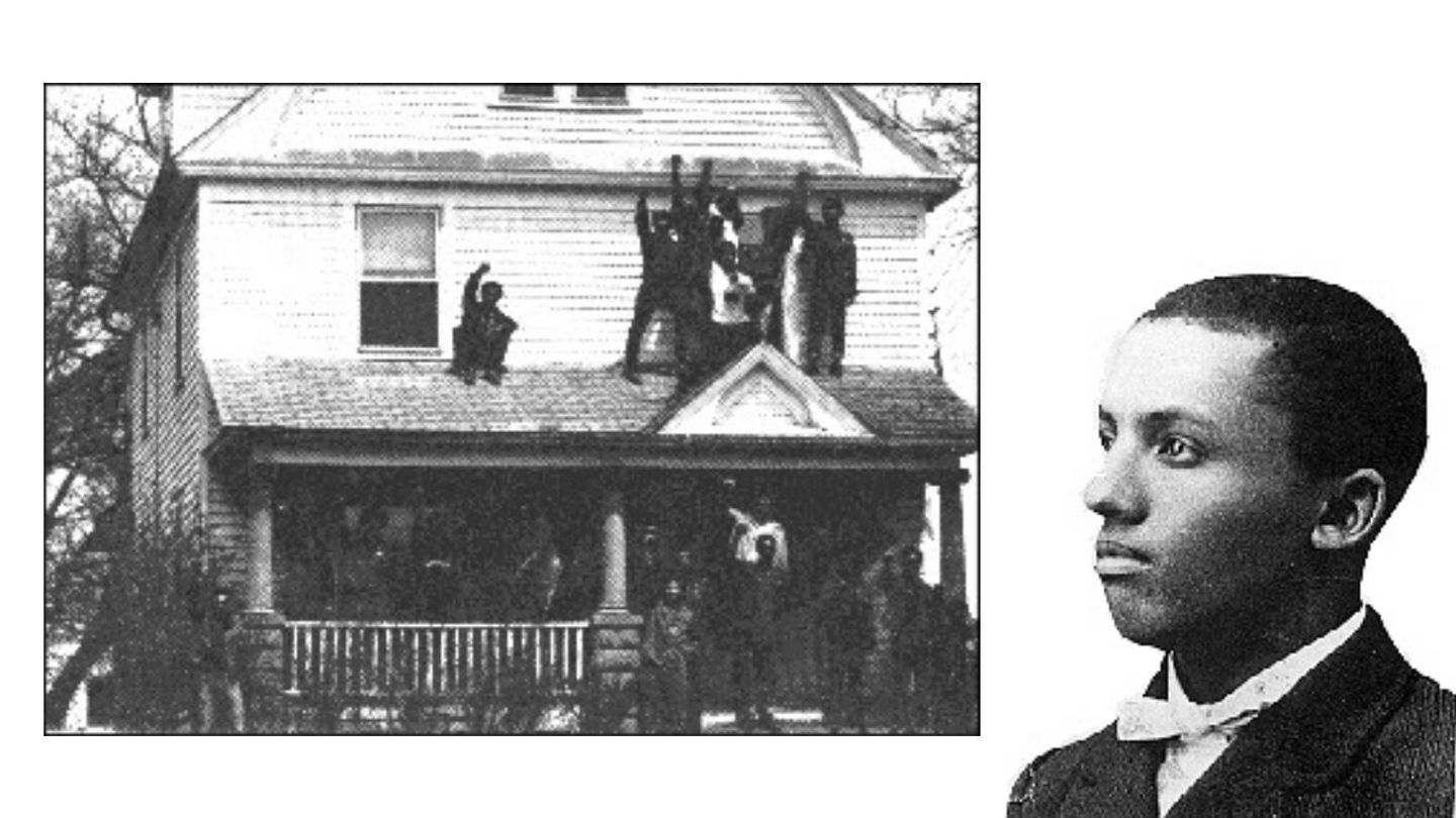 Miembros del Black United Students, el primer centro cultural negro, con sede en la Kuumba House, llevaron a cabo muchos eventos de la primera celebración del Mes de la Historia Negra. / A la derecha, una imagen de su fundador, el historiador Carter G. Woodson. (Wikimedia) 