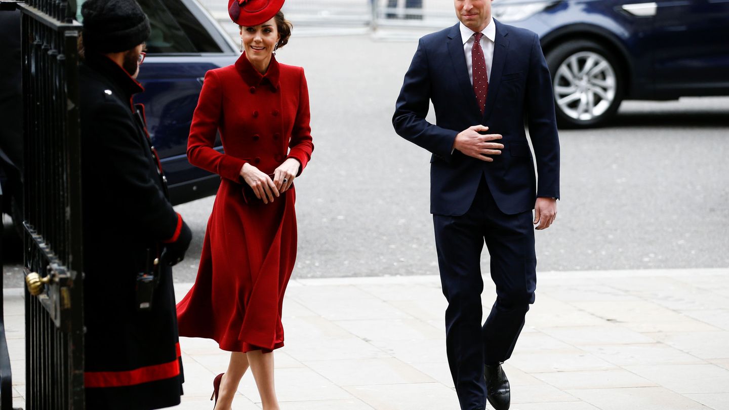 Los duques de Cambridge, a su llegada. (Reuters)