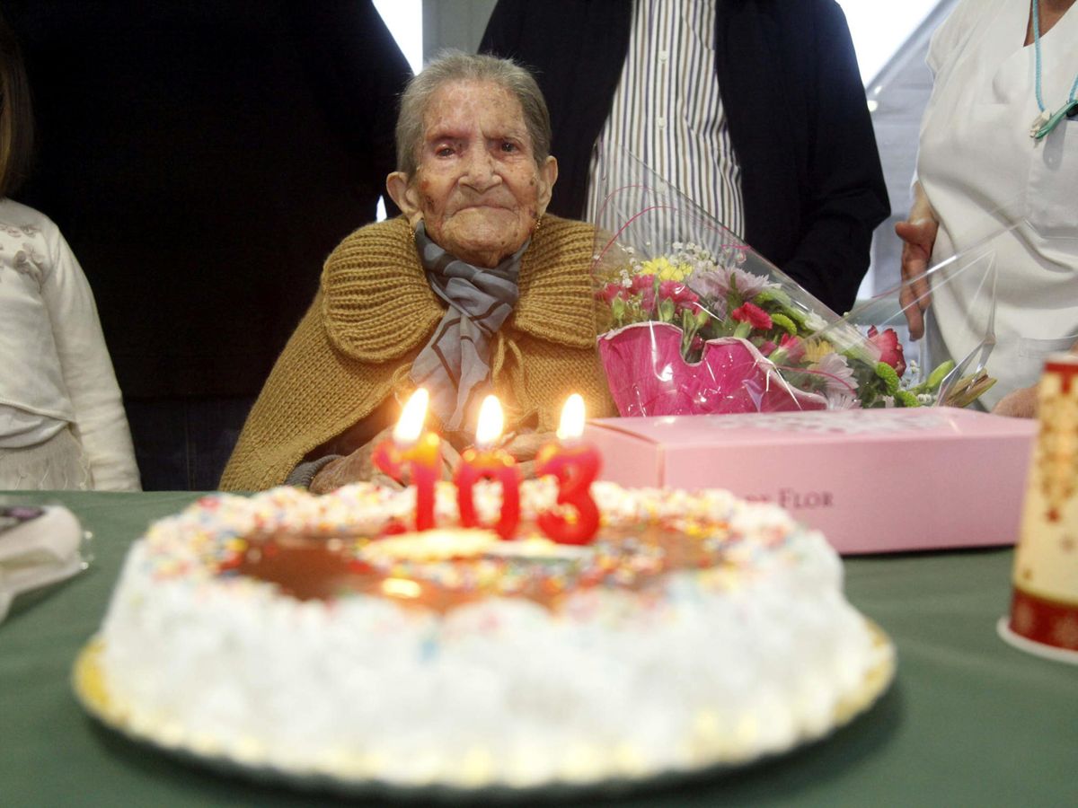 Foto: Una española que acaba de cumplir 103 años. Foto: EFE/Fermín Cabanillas