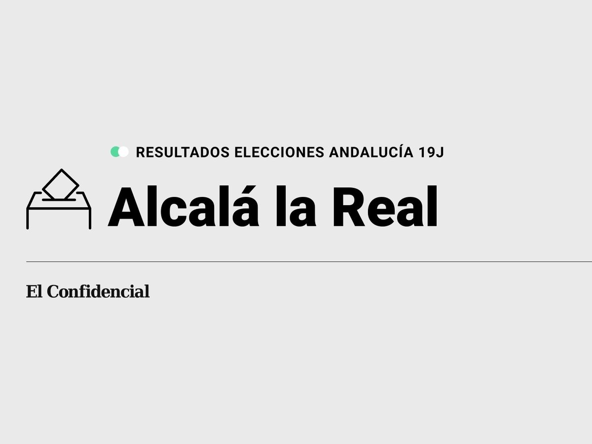 Foto: Resultados en Alcalá la Real, Jaén, de las elecciones de Andalucía 2022 este 19-J (C.C./Diseño EC)