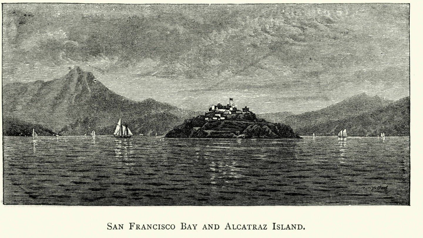 Alcatraz en una ilustración antigua. (iStock)