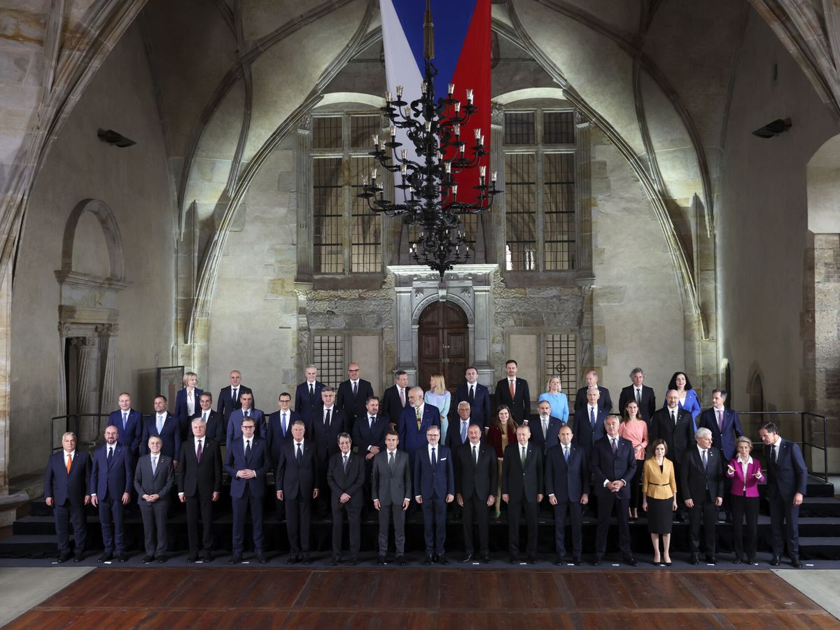 Foto: Líderes de la Comunidad Política Europea en Praga. (Reuters)