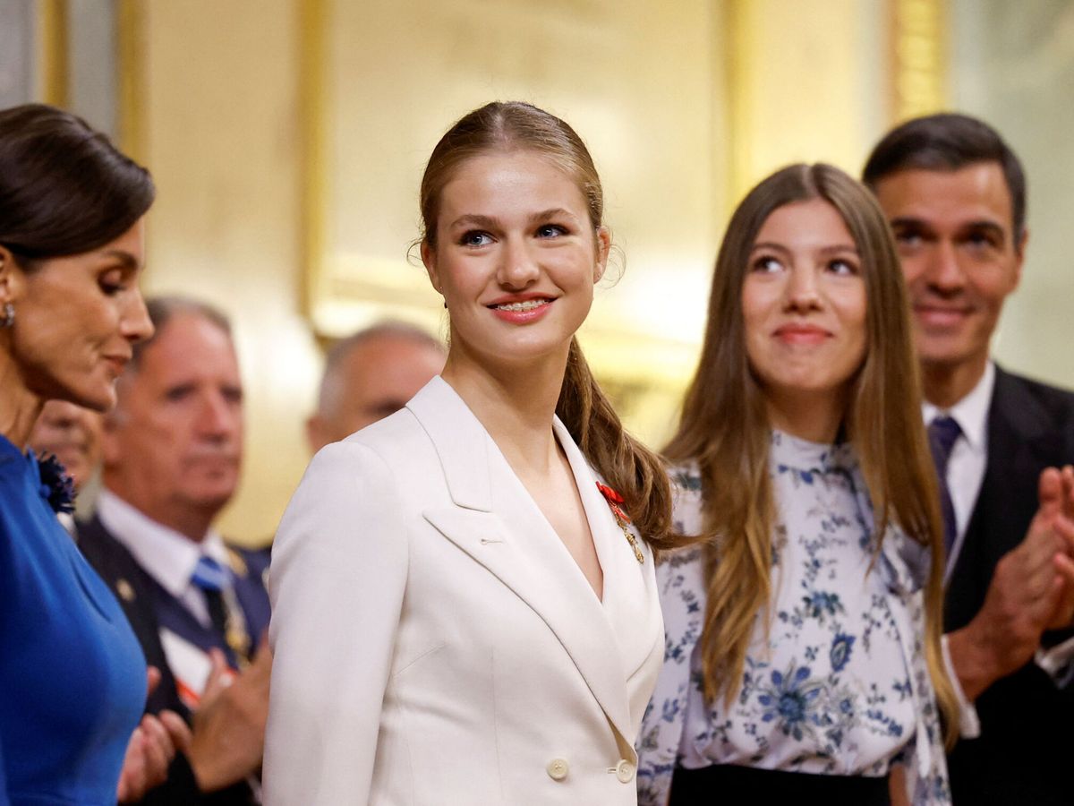 Foto: La Princesa de Asturias, en su entrada en el Congreso. (Reuters / Juan Medina)