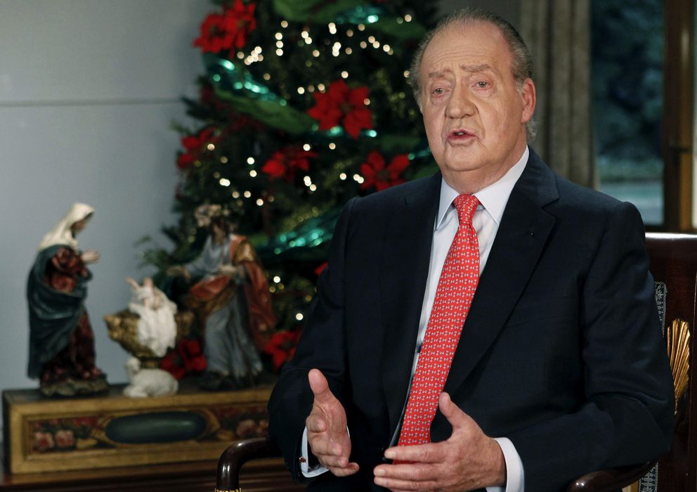 Foto: El rey don Juan Carlos en su último discurso de Navidad (GTres)