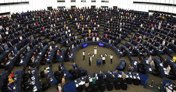 Foto: Vista general de la primera sesión del recién compuesto Parlamento Europeo. (EFE)