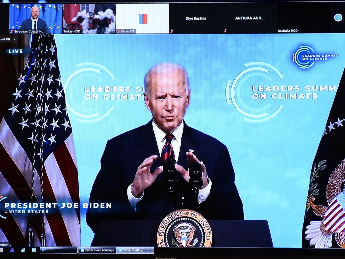 Foto: El presidente Biden en su comparecencia durante la cumbre.