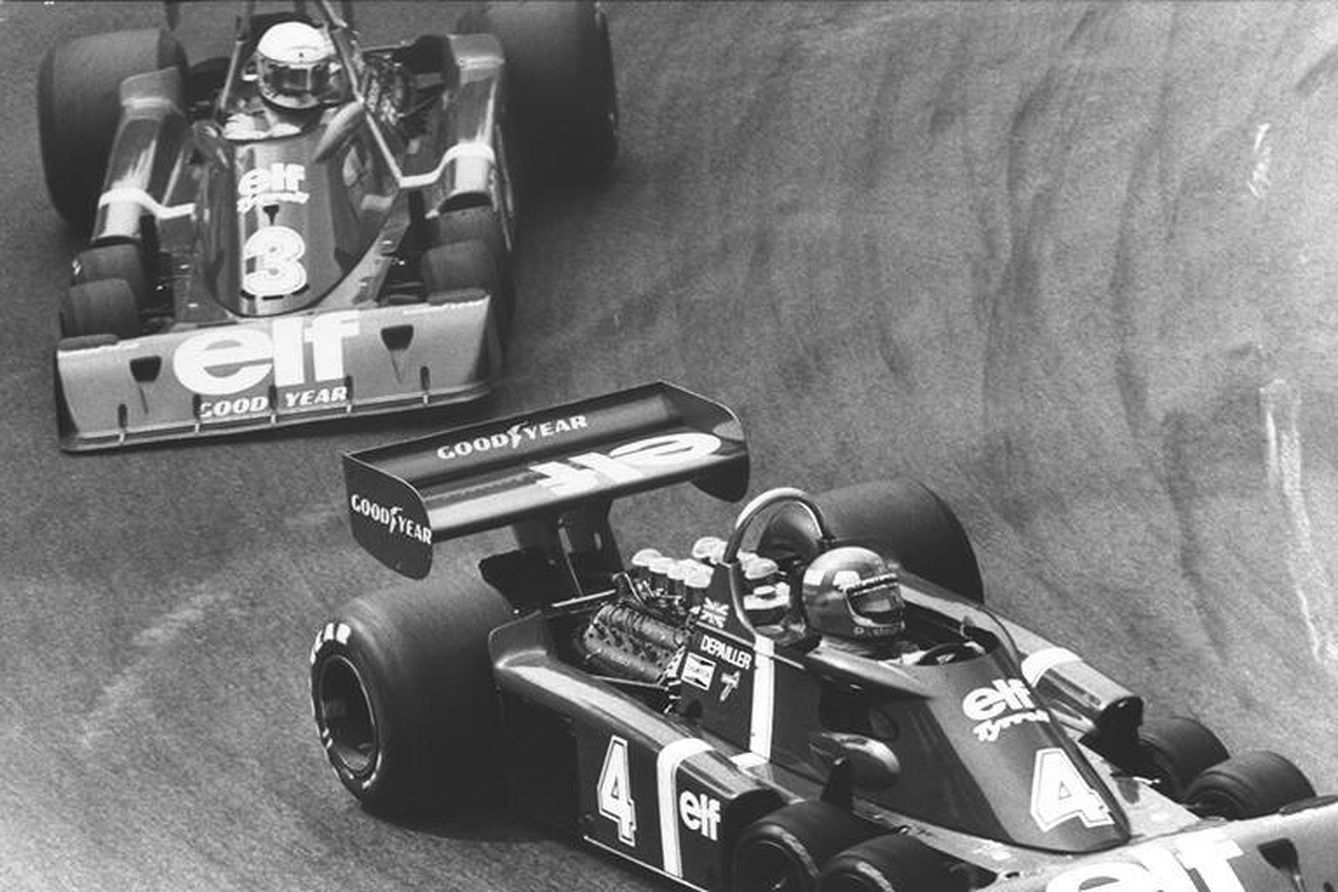 Cuando Goodyear dejó de evolucionar los neumáticos delanteros, desaparecieron las ventajas del revolucionario Tyrrell de seis ruedas. (Archivo Goodyear)