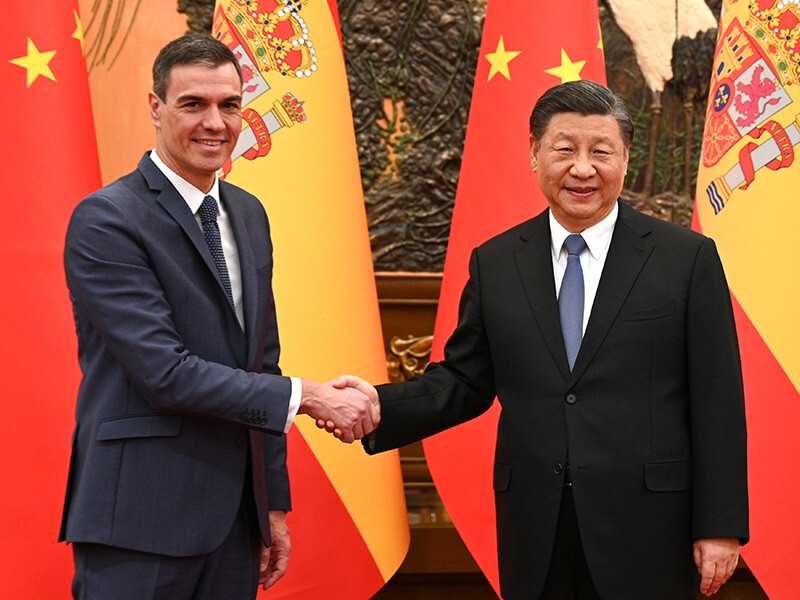 Foto de         Sánchez anima a Xi Jinping a hablar con Zelenski y defiende el plan de paz de la UE    