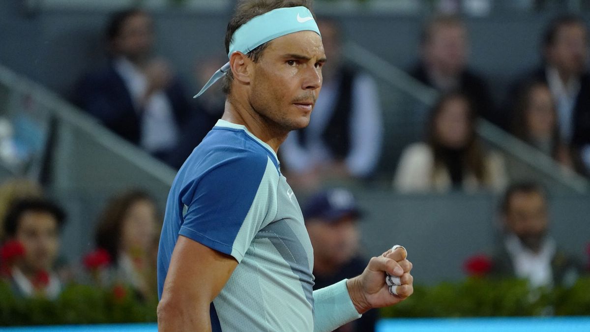Nadal debuta a lo grande en Madrid y derrota al prometedor Kecmanovic (6-1 y 7-6)