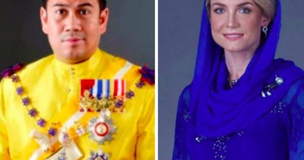 Foto: Fotos oficiales del príncipe Muhammad Faiz de Kelantan y Sofie Louise Johansson. (Redes Sociales)