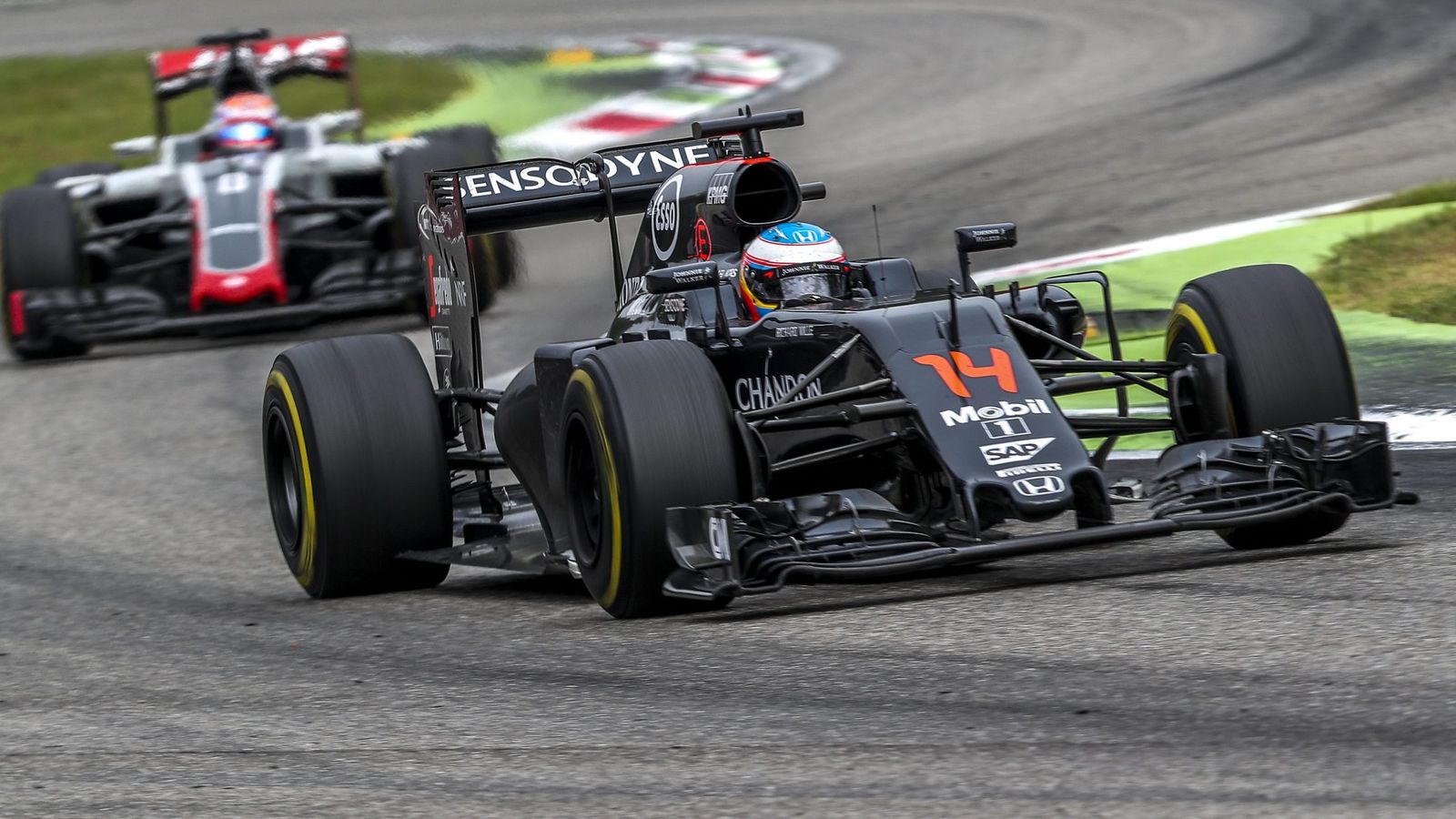 Foto: Fernando Alonso durante este GP de Italia.