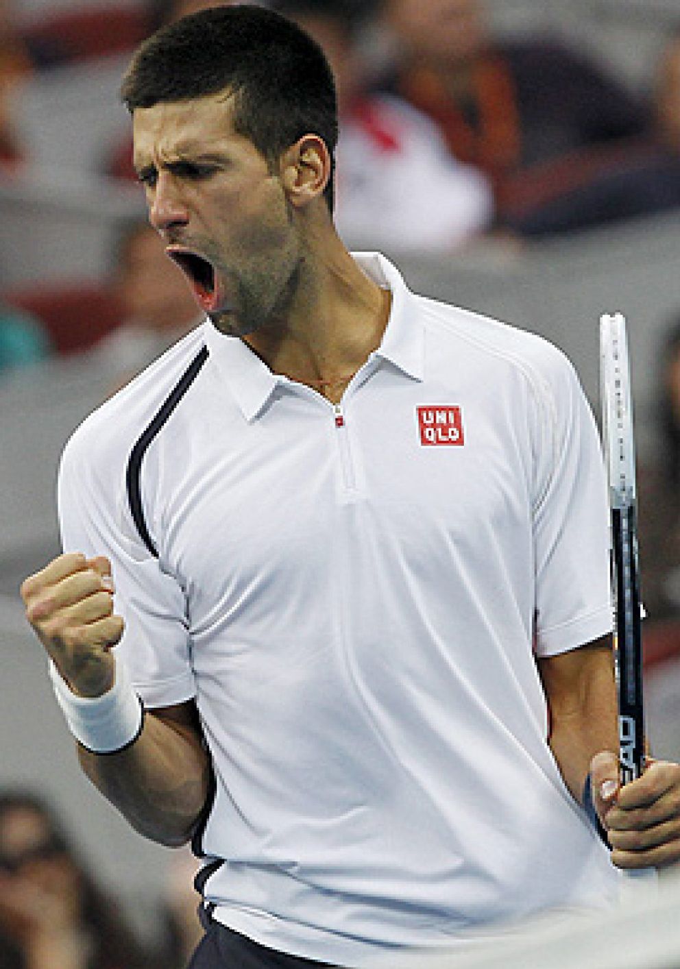 Foto: El saque de Djokovic acribilla a Feliciano López y le apea de los cuartos de Shangái
