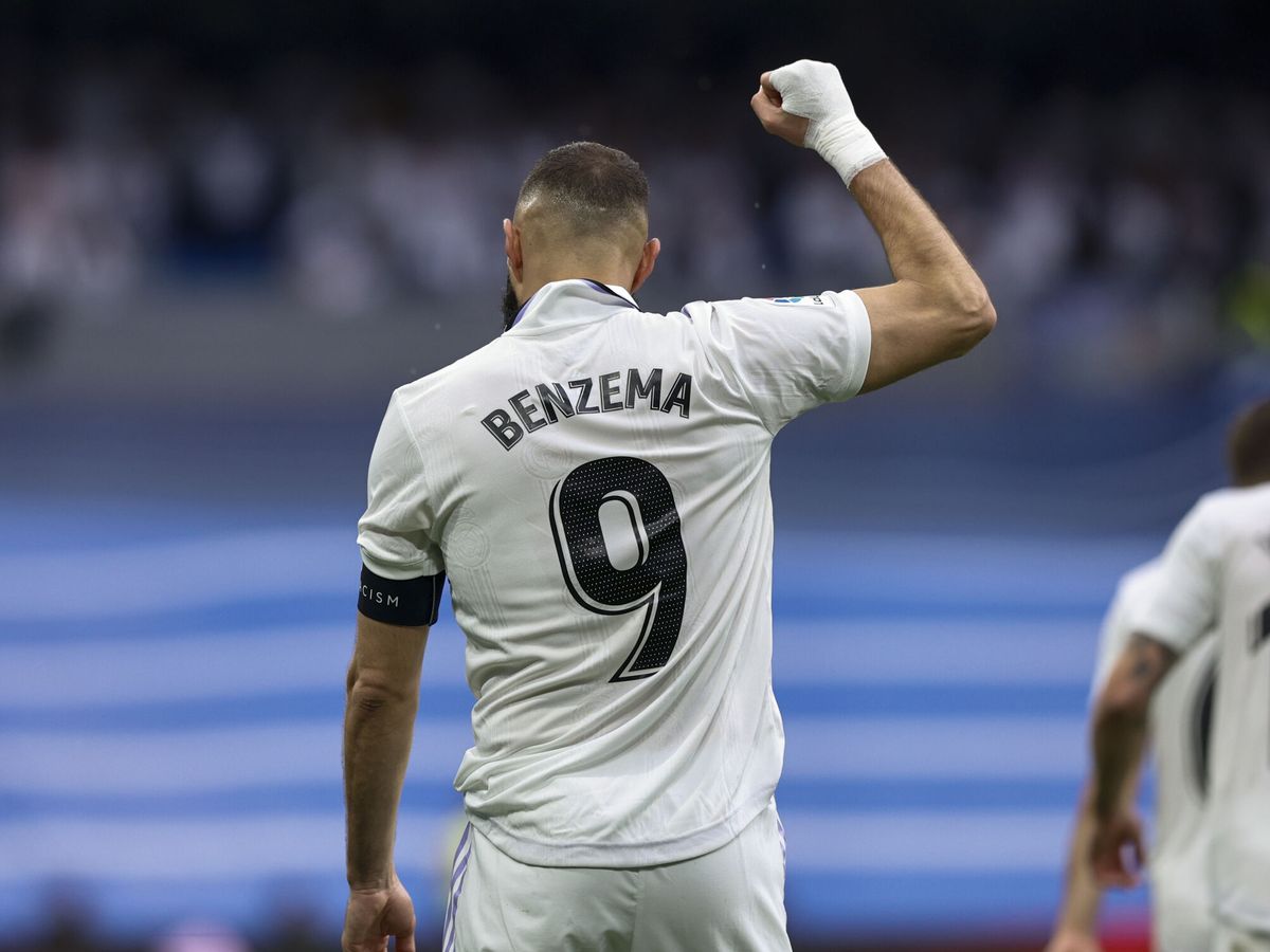 Foto: Benzema celebra un gol con el Real Madrid. (EFE/Rodrigo Jiménez)