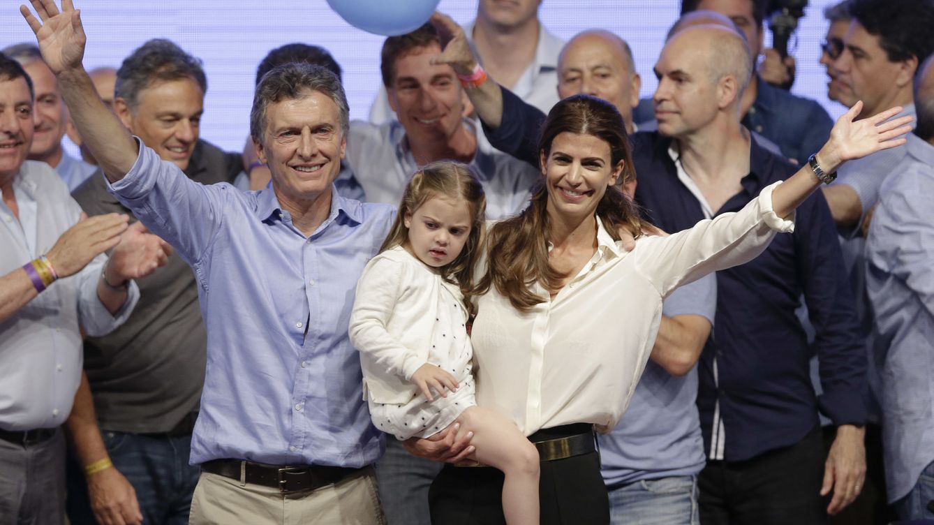 Foto: Mauricio Macri junto a su esposa, Juliana Awada, y su hija Antonia (Gtres)