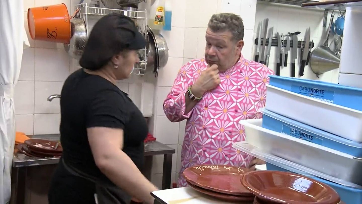 Sonia y Alberto Chicote, en 'Pesadilla en la cocina'. (La Sexta)