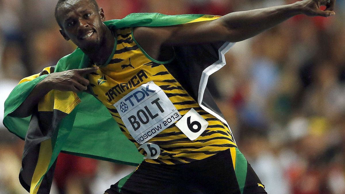 El huracán Usain Bolt arrasa a su paso por Moscú