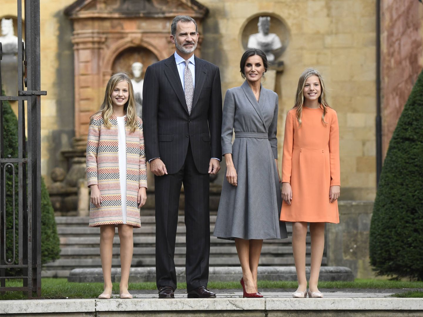 La familia real, en su llegada a Oviedo. (Limited Pictures)