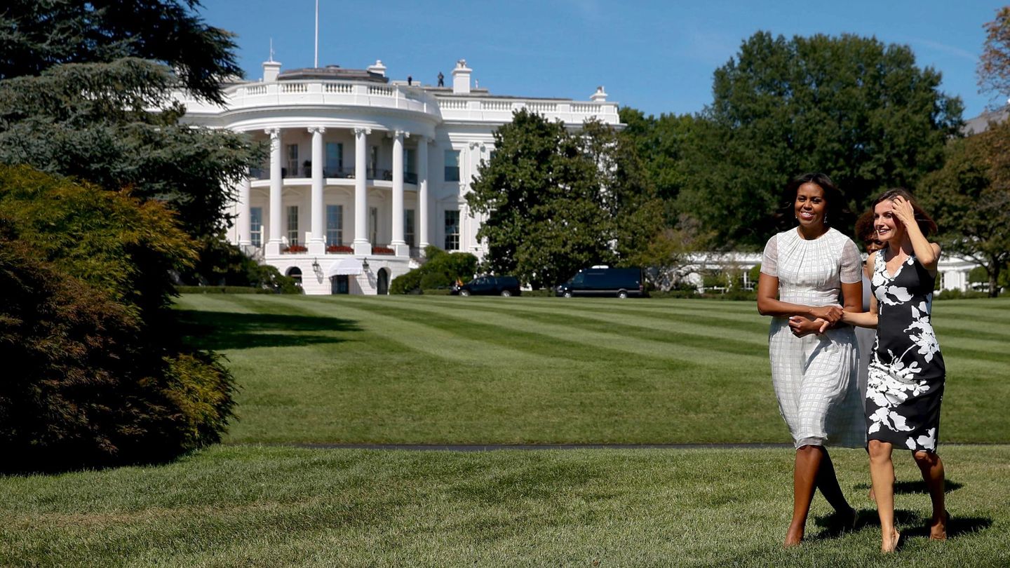 Letizia y Michelle Obama, en 2015. (Reuters/Pool/Juanjo Martín)