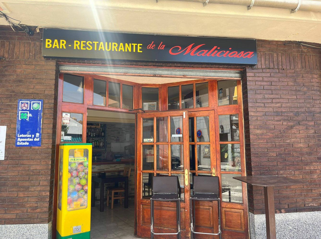 Restaurante La Maliciosa, en El Boalo. (A. F.)
