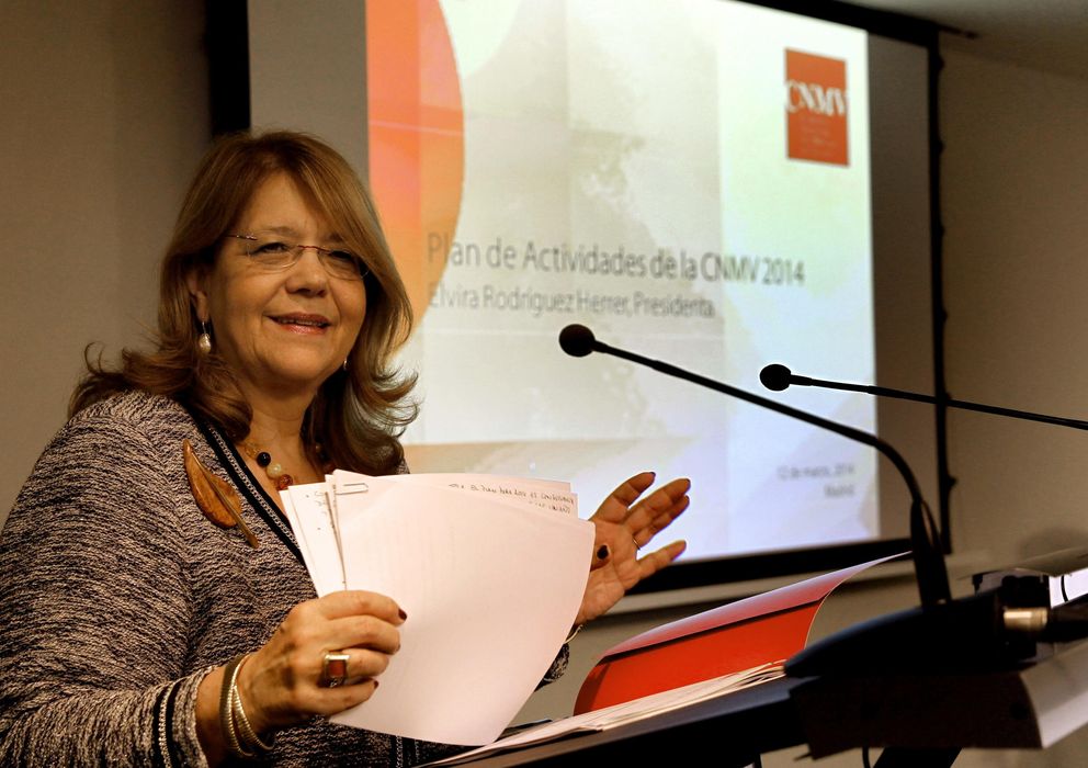 Foto: La presidenta de la Comisión Nacional del Mercado de Valores (CNMV), Elvira Rodríguez (EFE)