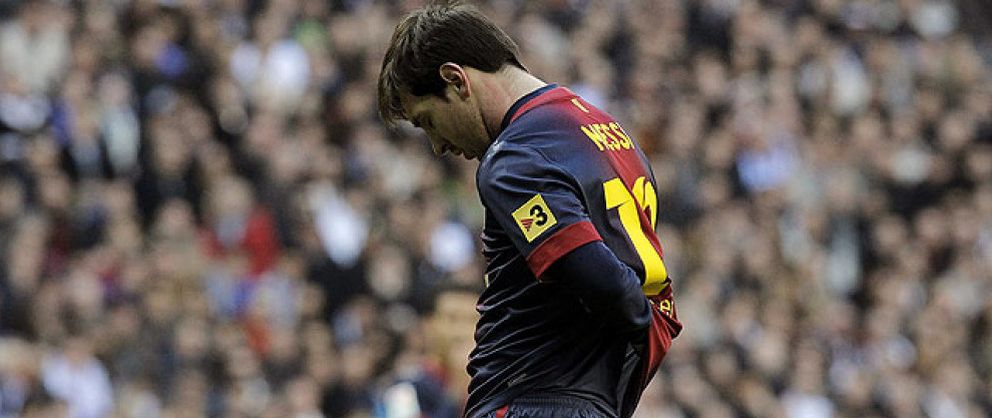 Foto: Messi refleja el mal momento que vive el Barcelona: ¿sufre cansancio o es desidia?