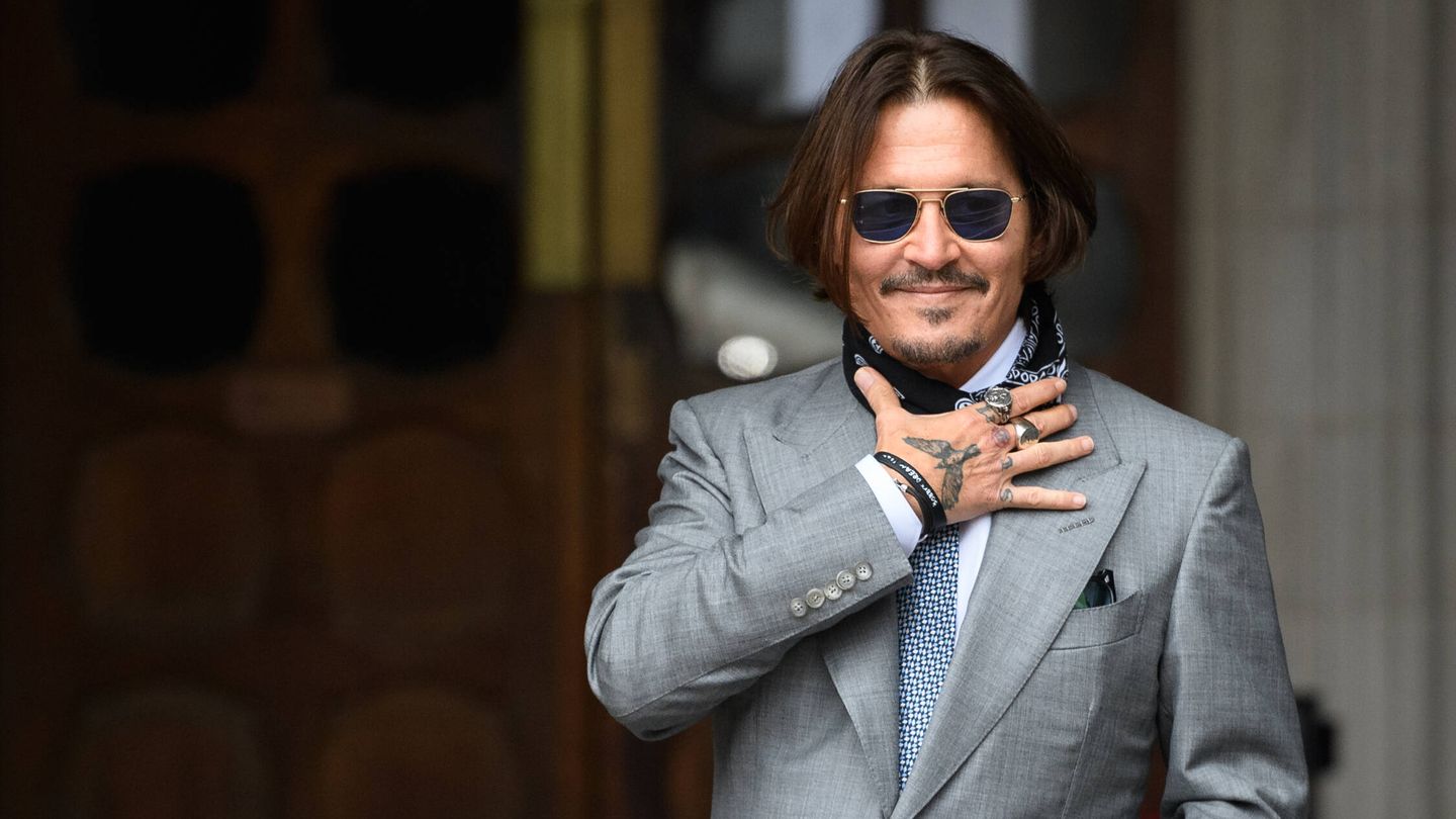 Johnny Depp, llegando al tribunal británico. (Getty/Dan Kitwood)