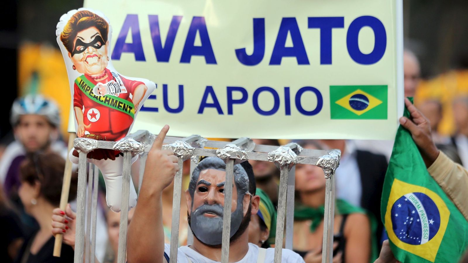 Foto: Protestas contra Lula y Rousseff en Sao Paulo, Brasil. (Reuters)