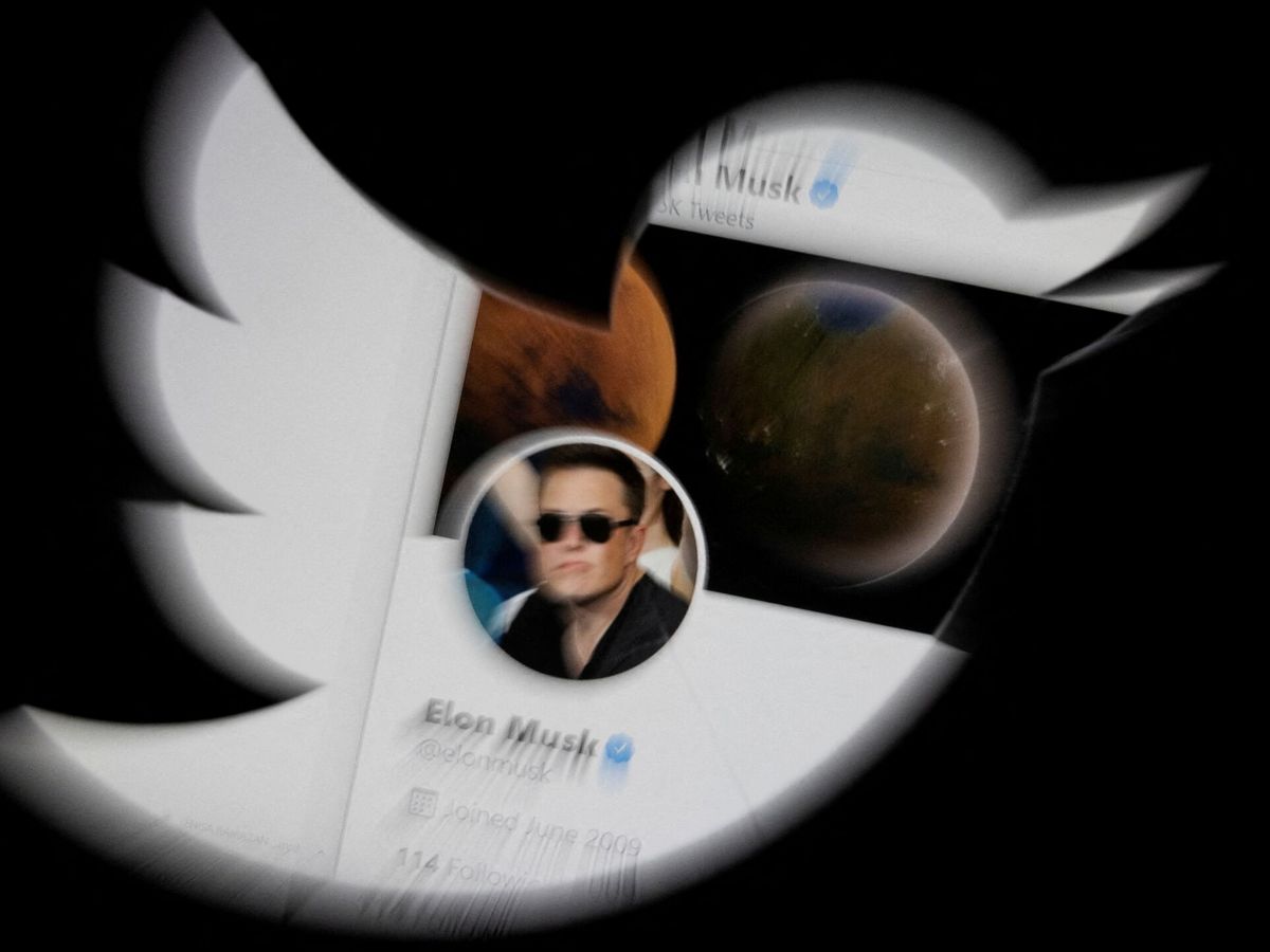 Foto: Ilustración de Elon Musk y Twitter. (Reuters/Dado Ruvic)