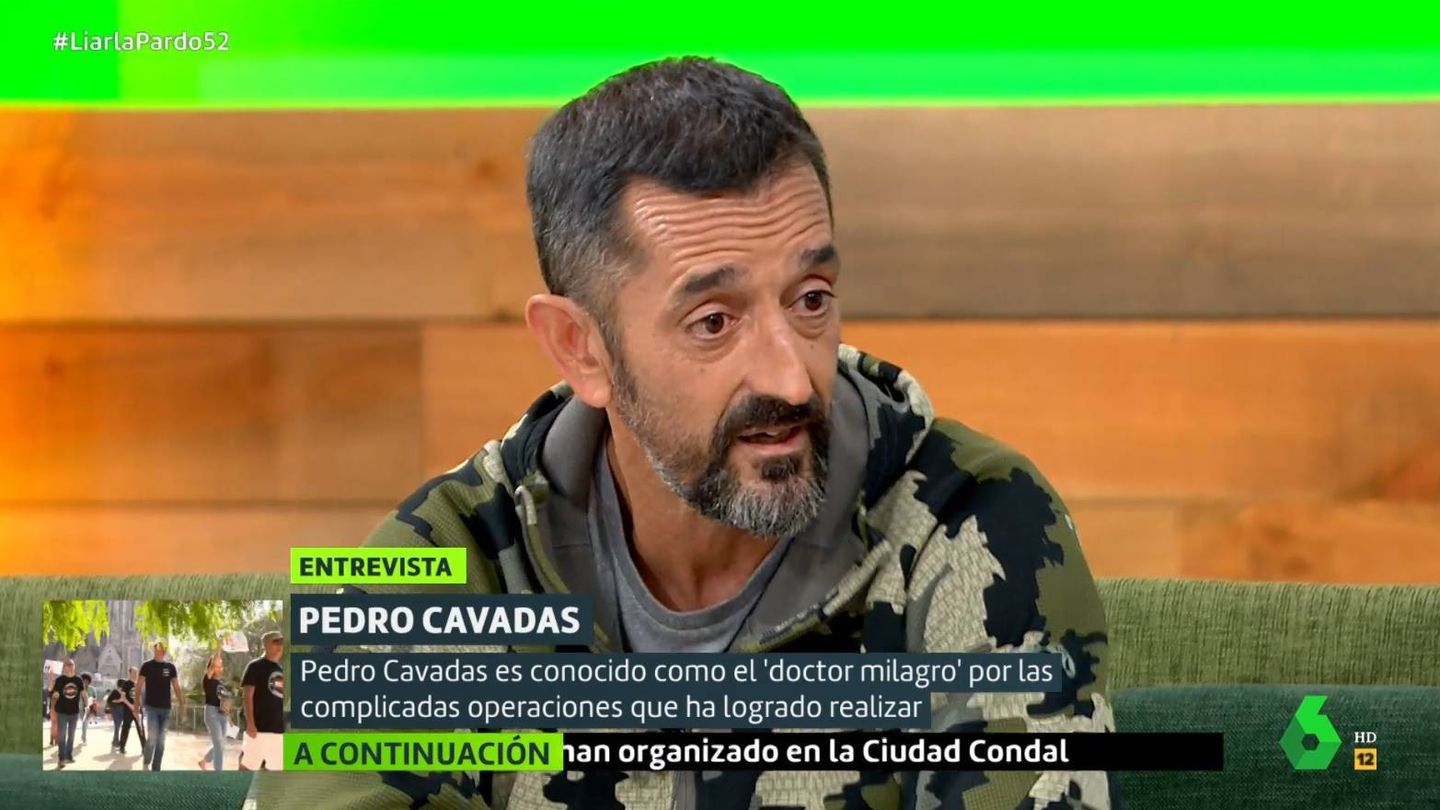 Pedro Cavadas, en el programa de Cristina Pardo. (La Sexta).